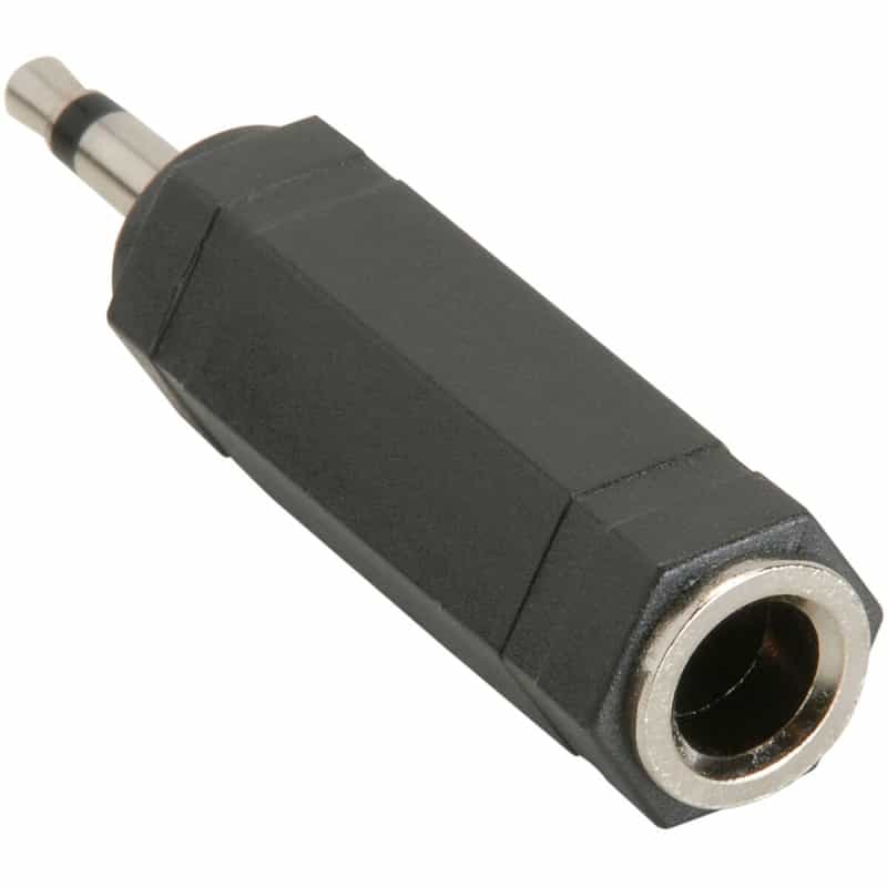Parts Express 1/4" Mono Jack To 3.5Mm Mono Plug Adapter