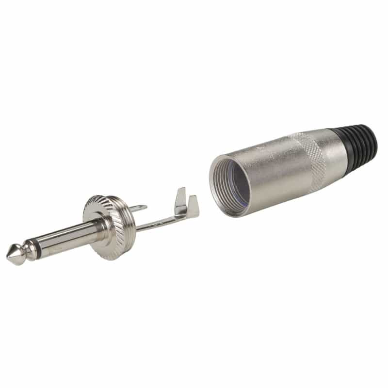Rean Nys225 1/4" Mono Plug Nickel For Speaker Cable