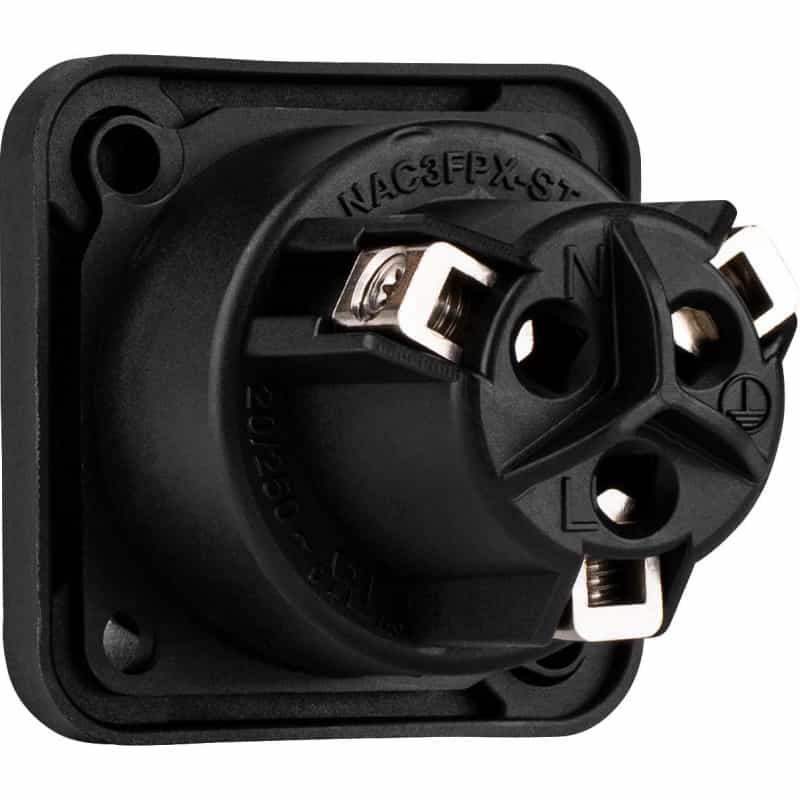 Neutrik Nac3fpx-St-Top Powercon True1 Series Waterproof Female Chassis Mount Connector Screw Terminals