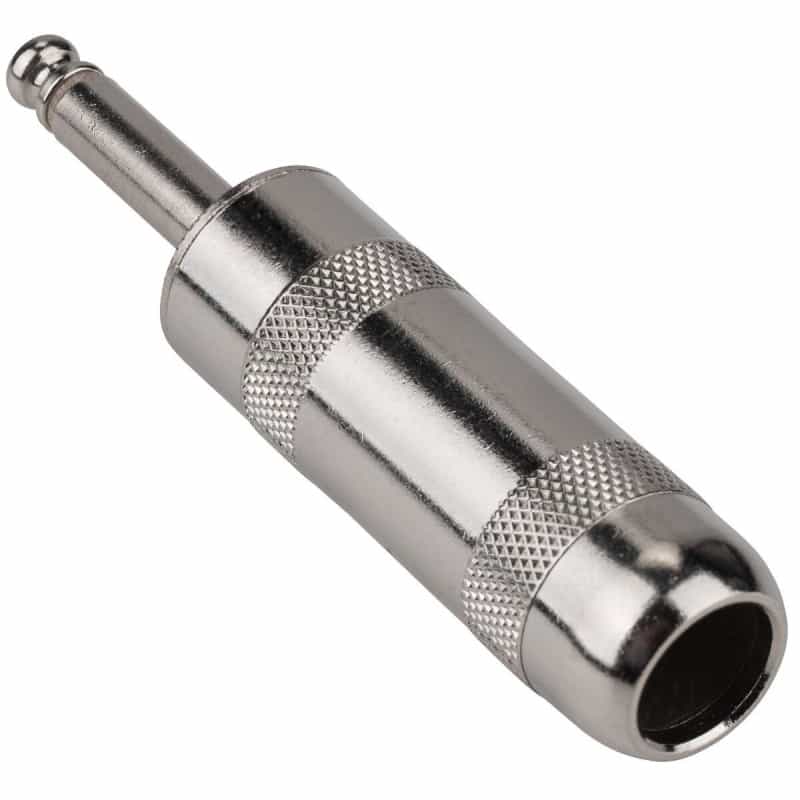 Switchcraft 184L 1/4" Mono Cable Mount Plug For Extra Large Cables - 0.451" Cable Entry