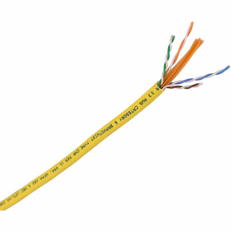 Cat 6 550 Mhz Plenum Utp Yellow 1000 Ft