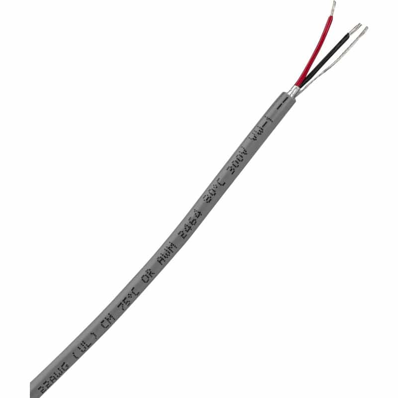 22/2 Shielded Mic/Line Cable With Drain Wire 500 Ft