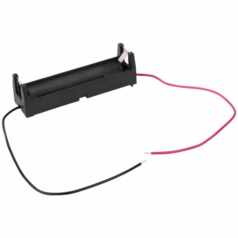 Single 18650 Battery Holder With Wire Leads