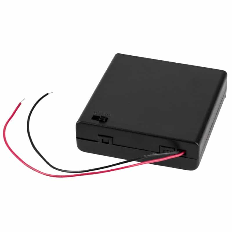4 Aa Battery Holder With On/Off Switch