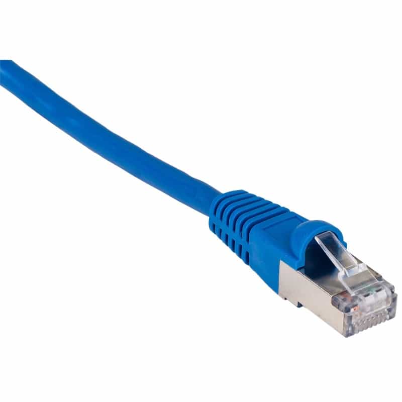 Cat 7 26 Awg Shielded (S/Ftp) Ethernet Network Patch Cable 5 Ft. Blue