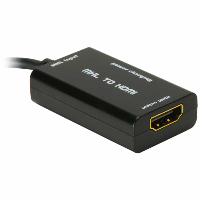 Parts Express Mhl Adapter Usb Micro B To Hdmi With Power/Charging Input