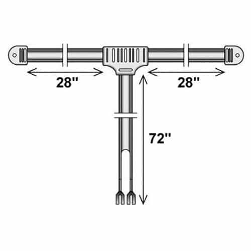 Fm Dipole Antenna With F Connector