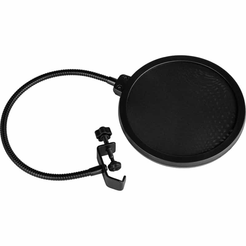 Talent Pf-2 Clamp-On Flexible Metal U-Shaped Studio Microphone Pop Filter
