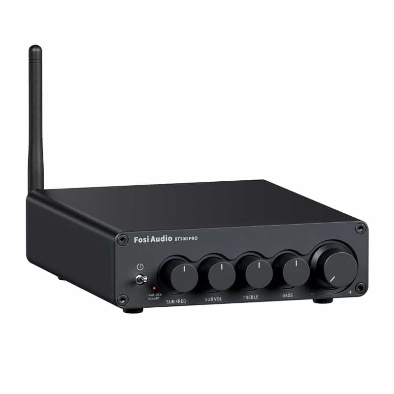 Fosi Audio Bt30d Pro 2.1 Channel Bluetooth Hi-Fi Amplifier 165W X 2 + 350W X 1