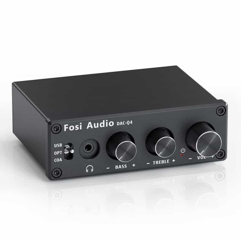 Fosi Audio Q4 Mini Stereo Gaming Dac And Headphone Amplifier