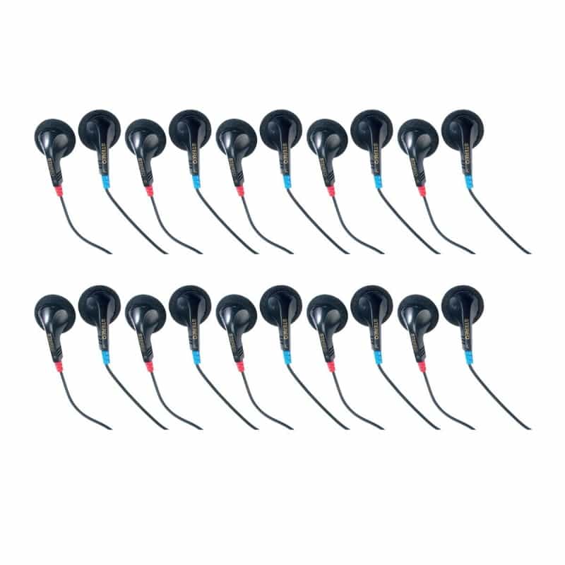 Stereo Earbud Headphones With 4 Ft. Cord 10-Pack