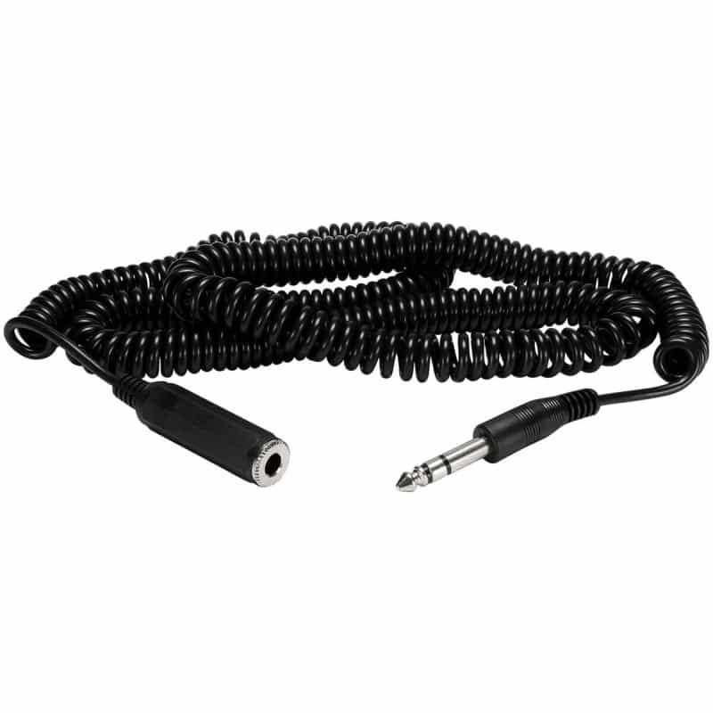 Parts Express 1/4" Stereo Headphone Extension Cable 25 Ft. Coiled