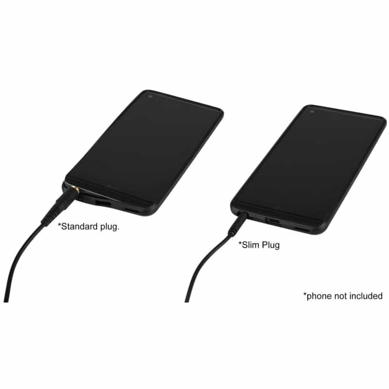Parts Express 3.5Mm Male To Male Slim-Plug Shielded Audio Cable 3 Ft