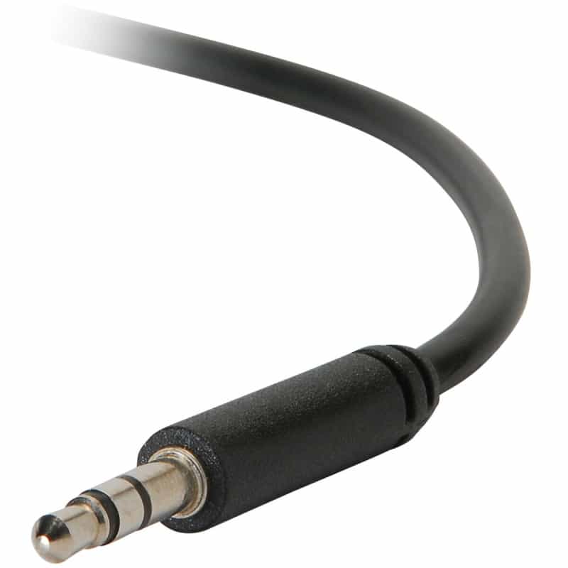 3.5Mm Male To Male Slim-Plug Shielded Audio Cable 75 Ft