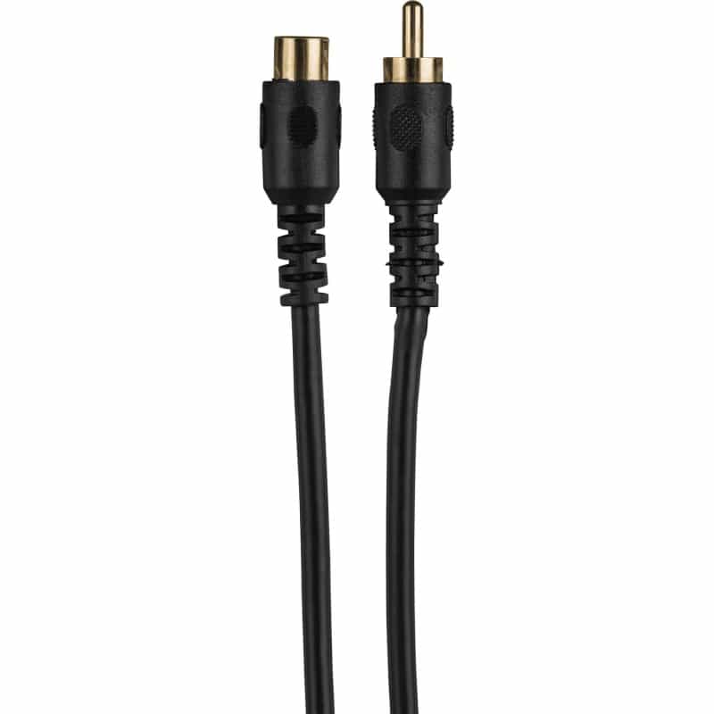 Single Rca Male To Female Audio Video Subwoofer Extension Cable 12 Ft