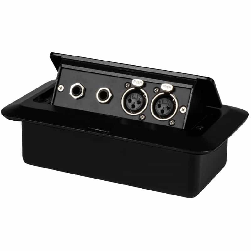 Pop Up Stage Box With Two Xlr Female And Two 1/4" Trs Female Jacks