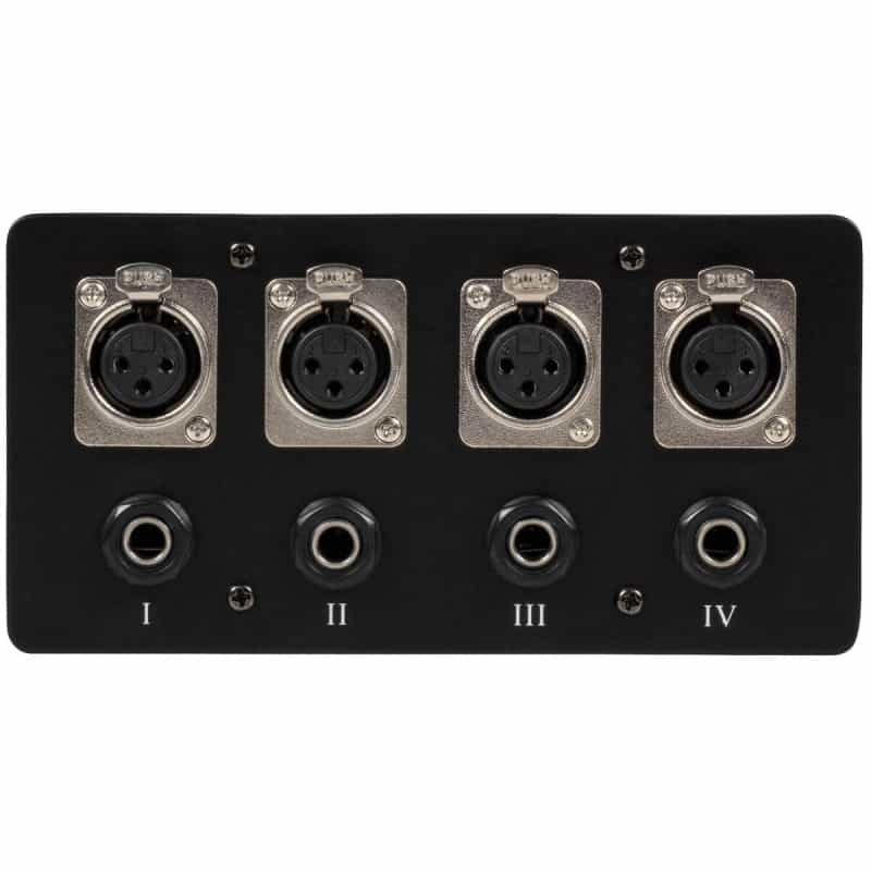 Floor / Surface Mount Stage Box With Four Xlr Female And Four 1/4" Trs Female Jacks