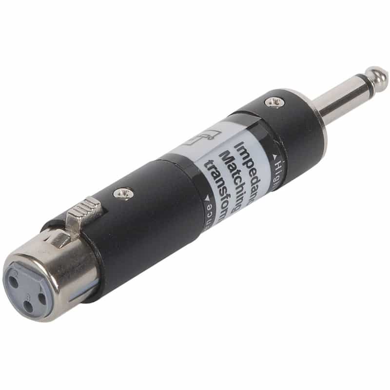 Xlr Female To 1/4" Male Line Matching Transformer