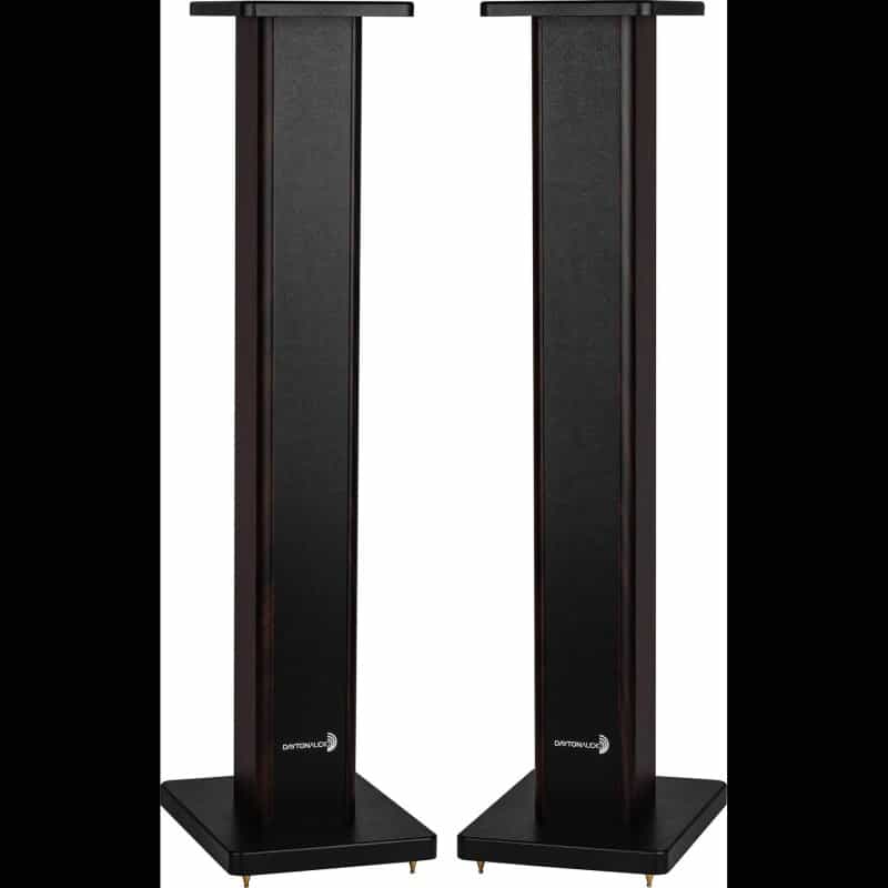 Dayton Audio 36" Universal Wood Speaker Stand Pair, Walnut