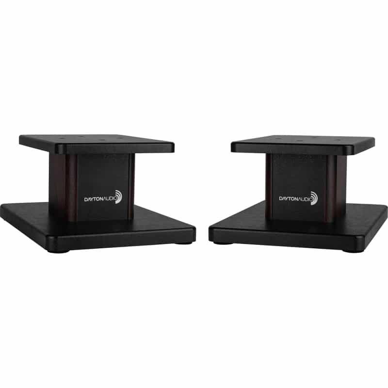Dayton Audio 6" Universal Wood Speaker Stand Pair, Walnut