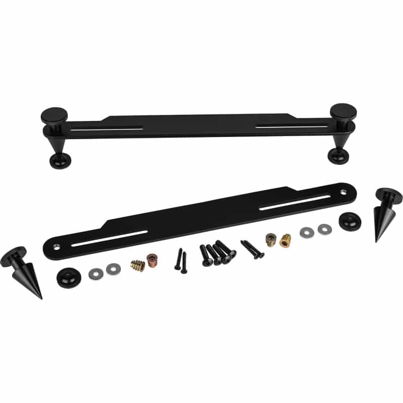 Dayton Audio Os-2M Outrigger Speaker Spike Set 14" Wide With Black Steel Base 2 Pcs