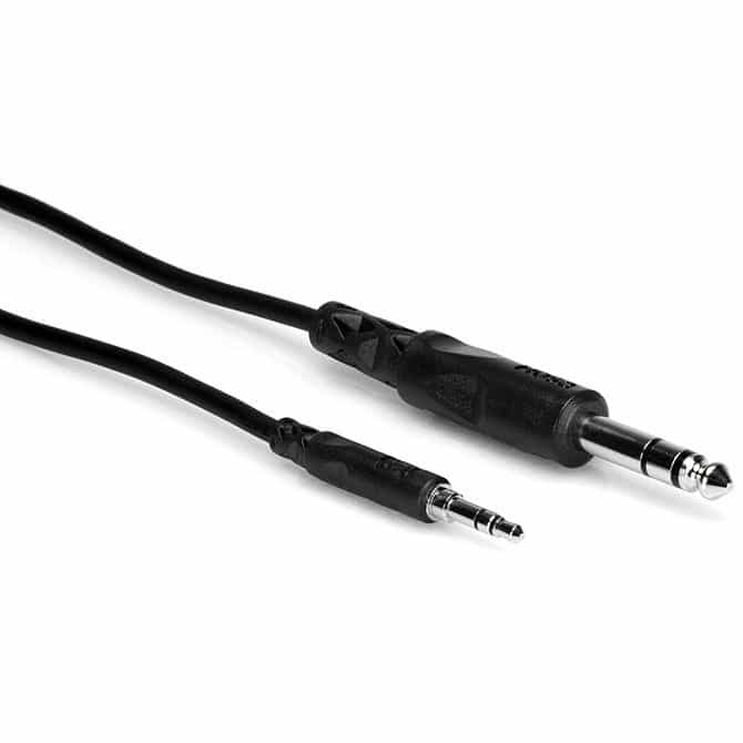 Hosa Cms-105 3.5Mm Trs To 1/4" Trs Stereo Interconnect 5 Ft