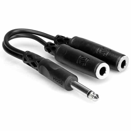 Hosa Ypp-111 1/4" Ts Male To Dual 1/4" Ts Female Y Cable