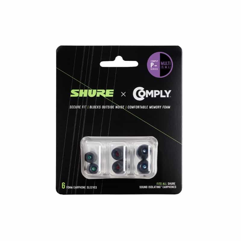 Shure Eacypf-6Kit 6 Pack Multipack Kit P-Series Foam Sleeves For Earphones