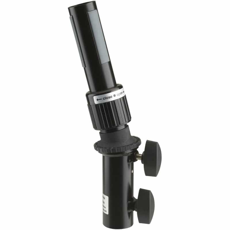 K&M 19674 Heavy-Duty Ring Lock Speaker Stand Tilt Adapter - Up To 15 Tilt