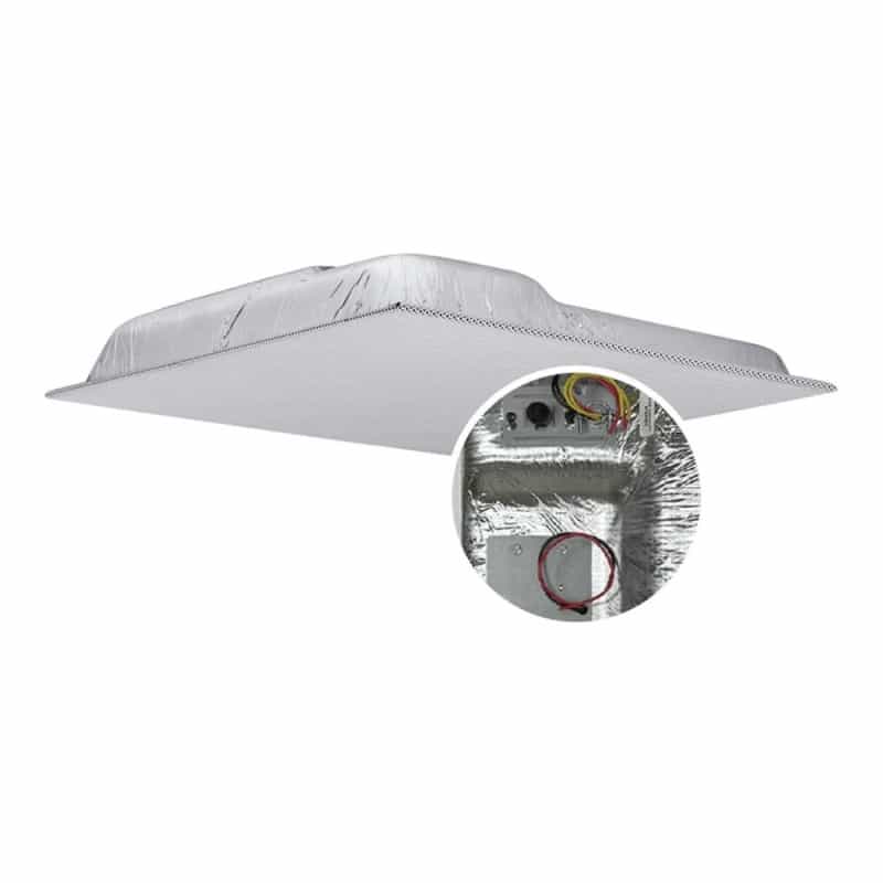 Quam Ul24/8 24" X 24" Lay-In Ceiling Tile Replacement With Dual Loudspeakers