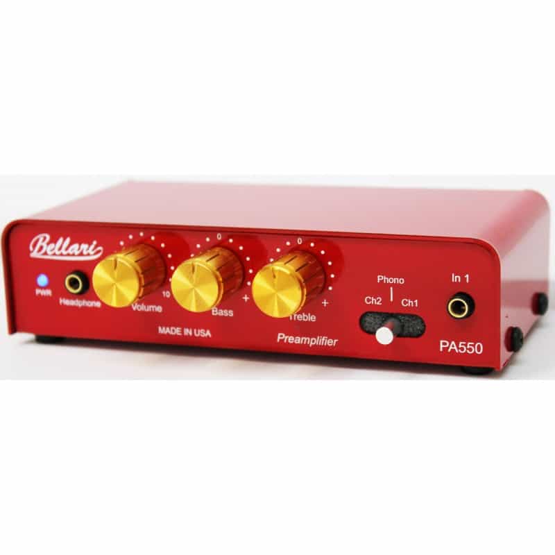 Bellari Pa550 Mk2 3-Channel Phono Preamp And Headphone Amp With Riaa Equalization Curve