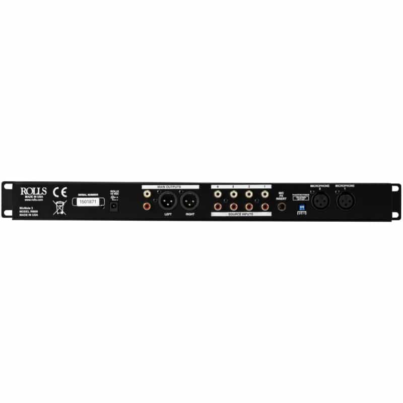 Rolls Rm69 Mixmate 3 Rack Mount 6 Channel Mic/Line Mixer 1u
