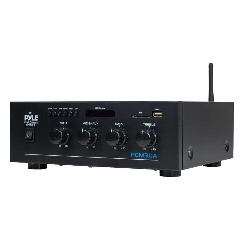 Pyle Pcm30a 30W Pa Mixer-Amplifier With 25V & 70V Outputs