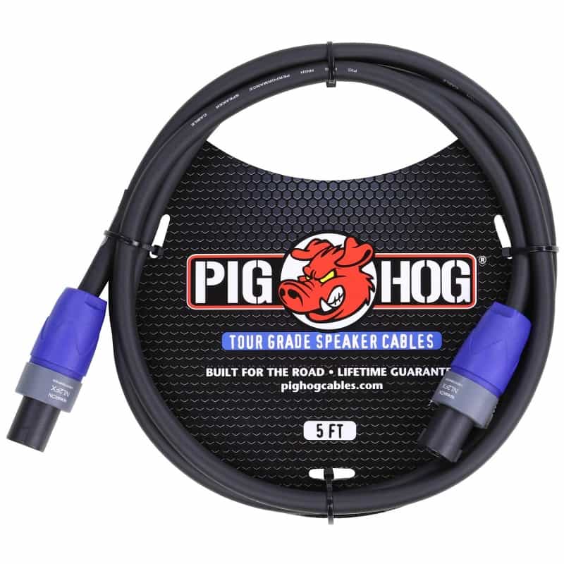 Pig Hog Tour Grade Speaker Cable 14/2 Awg Speakon To Speakon 5 Ft