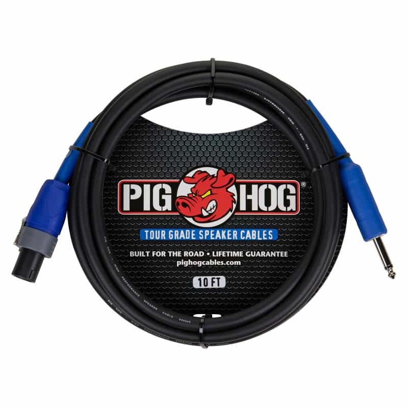 Pig Hog Tour Grade Speaker Cable 14 Awg Speakon To 1/4” 10 Ft