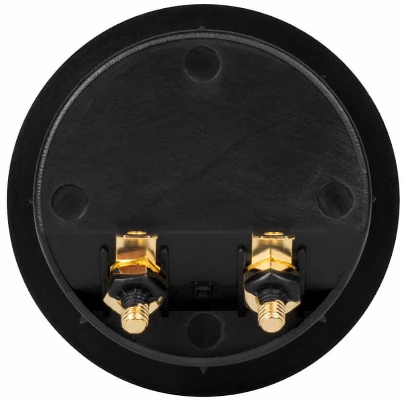 Pressfit Speaker Wire Terminal Cup 2-1/4" Gold Spring-Loaded
