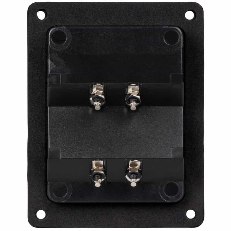 Bi-Amp Speaker Terminal Cup Satin Nickel Binding Post Banana Jack