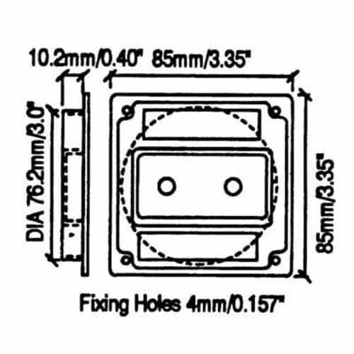 Penn-Elcom M1500 Speaker Cabinet Double 1/4" Jack Plate
