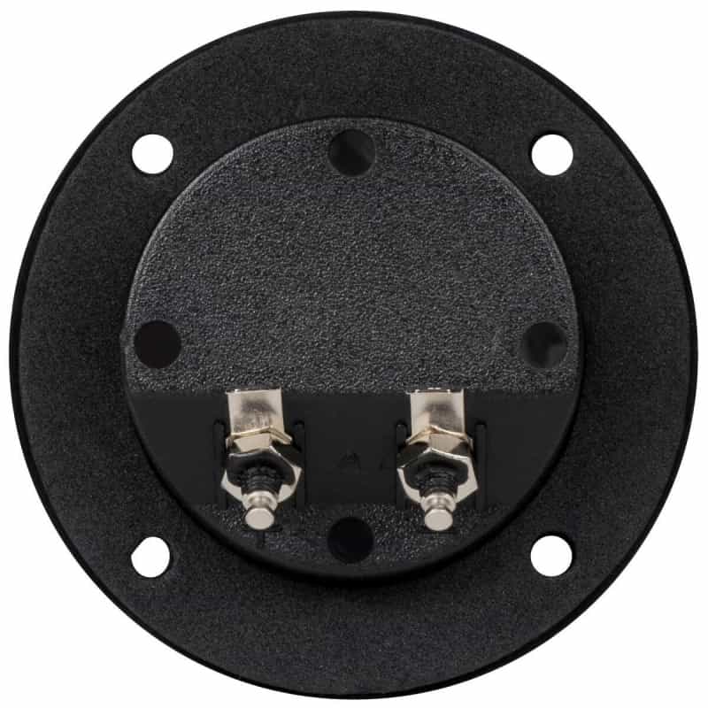 Round Speaker Terminal Cup 2-15/16" Satin Nickel Binding Post Banana Jack