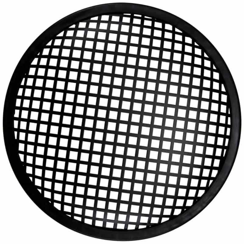 Parts Express 10" Waffle Style Black Steel Speaker Grille With Rubber Edge