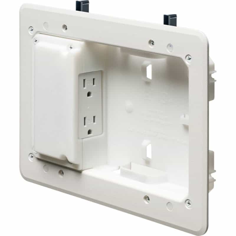 Arlington Industries Tvl508 Shallow Wall Depth Low Profile Tv Box