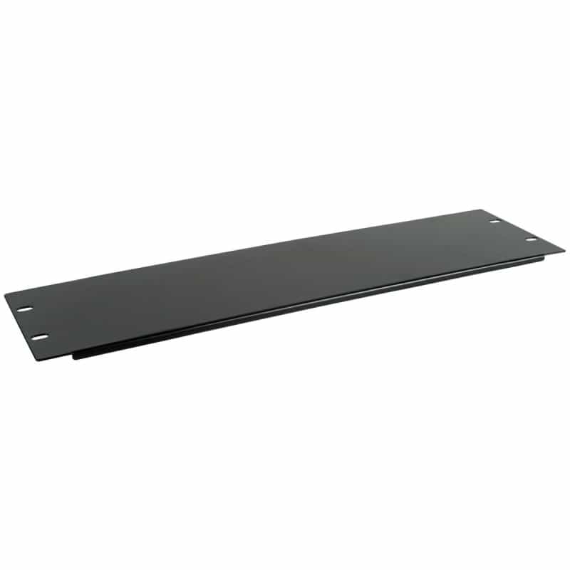 Heavy Duty 0.065" Steel Blank Rack Panel 3U With Flanges