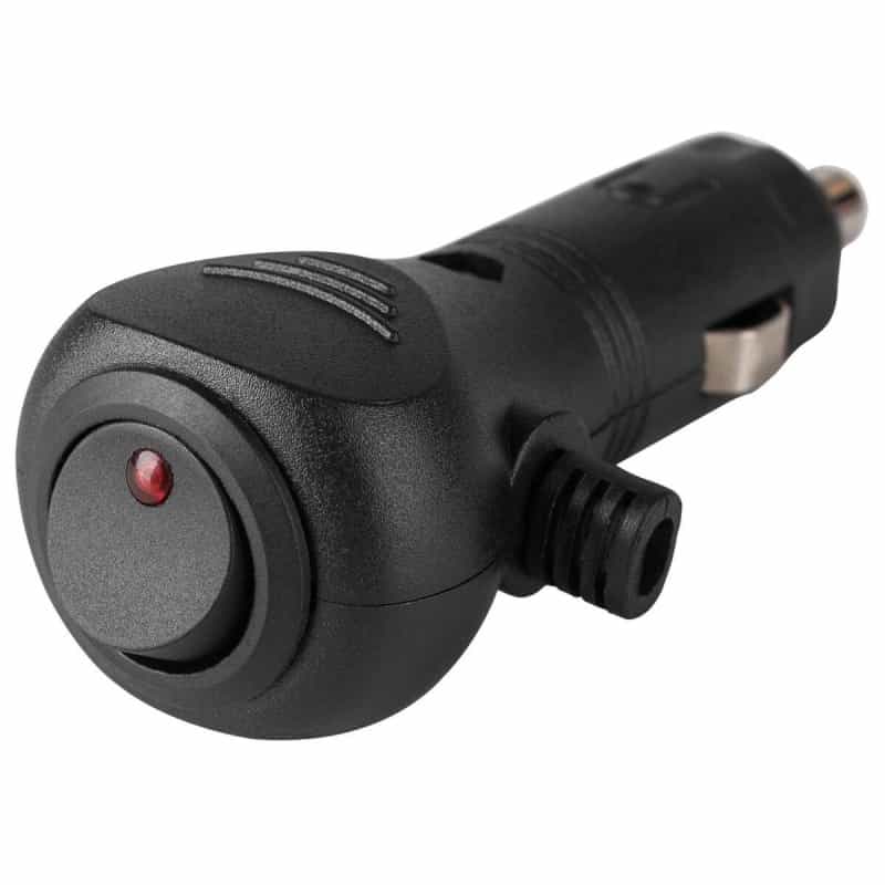 Cigarette Lighter Plug With Led Status On/Off Switch