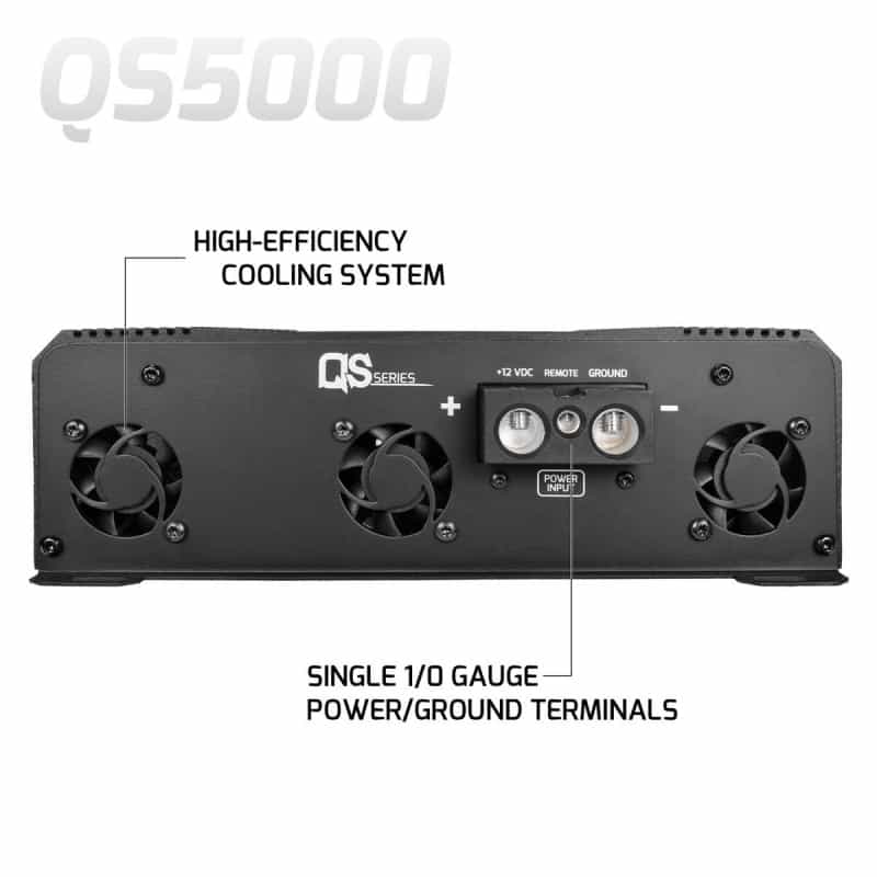 Prv Audio Qs5000 1 Ohm Qs Series 1-Channel Full-Range Amplifier 5000w
