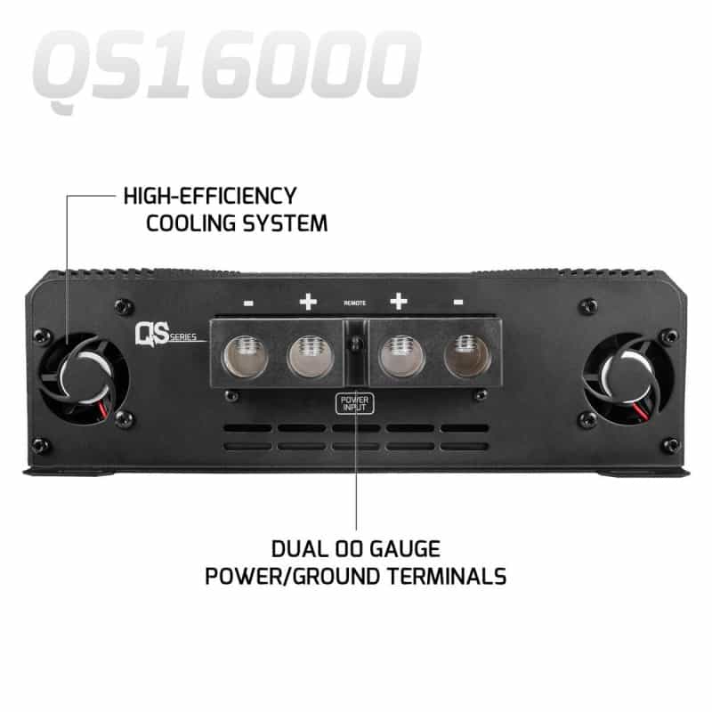 Prv Audio Qs16000 1 Ohm Qs Series 1-Channel Full-Range Amplifier 16000w
