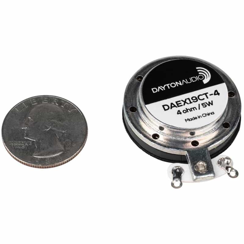 Dayton Audio Coin Type Audio Exciter 19Mm 5W 4 Ohm Daex19ct-4