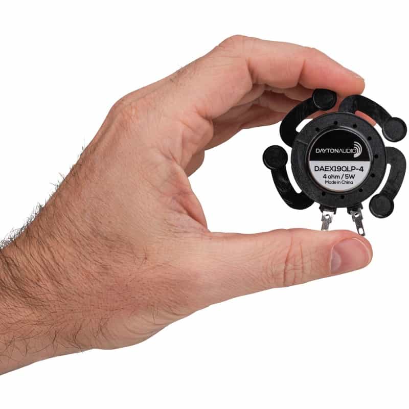 Dayton Audio Quad Feet Low Profile Audio Exciter 19Mm 5W 4 Ohm Daex19qlp-4