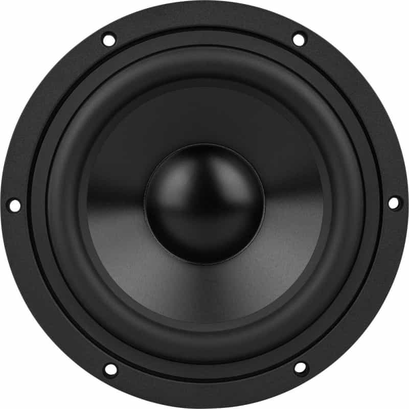 Wavecor Sw182bd03 7" Balanced Drive Black Aluminum Cone Subwoofer 4 Ohm