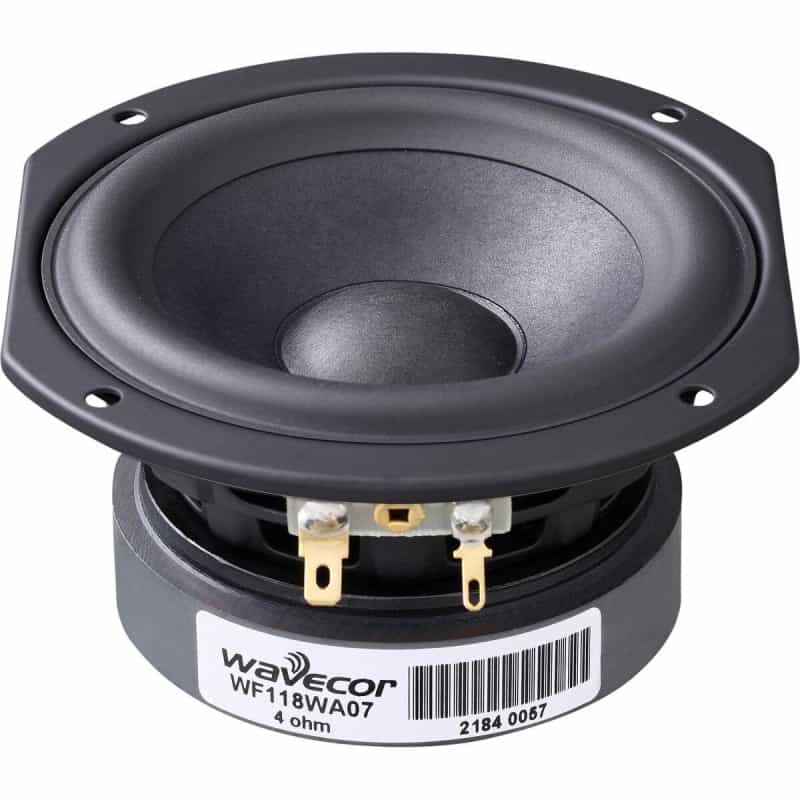 Wavecor Wf118wa07 4-1/2" Balanced Drive Paper Cone Mid-Woofer With Truncated Frame 4 Ohm