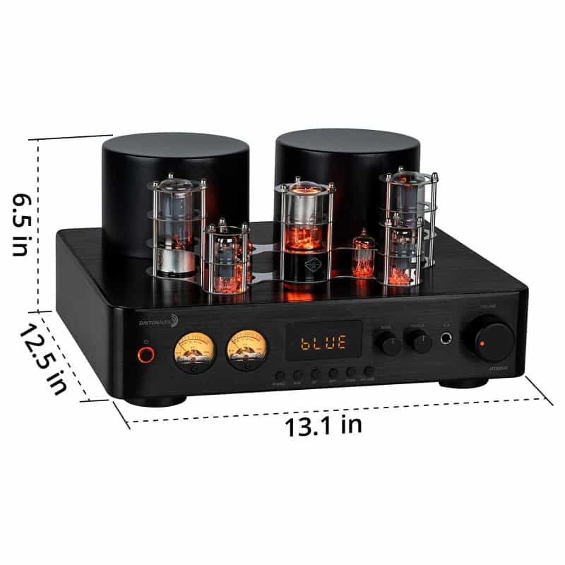 Dayton Audio Hta200 Integrated Stereo Hybrid Tube Amplifier 200 Watts